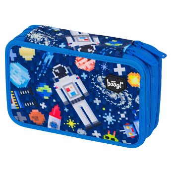 BAAGL Školský peračník dvojposchodový space game (Peračníky do školy)