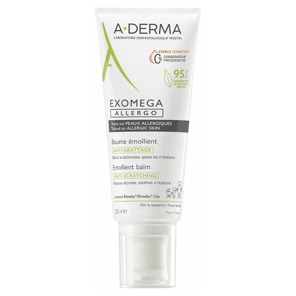A-DERMA Exomega Allergo Emolienčný balzam 200 ml kúpite na Mojalekaren.sk
