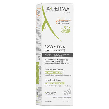 A-DERMA Exomega Allergo Emolienčný balzam 200 ml