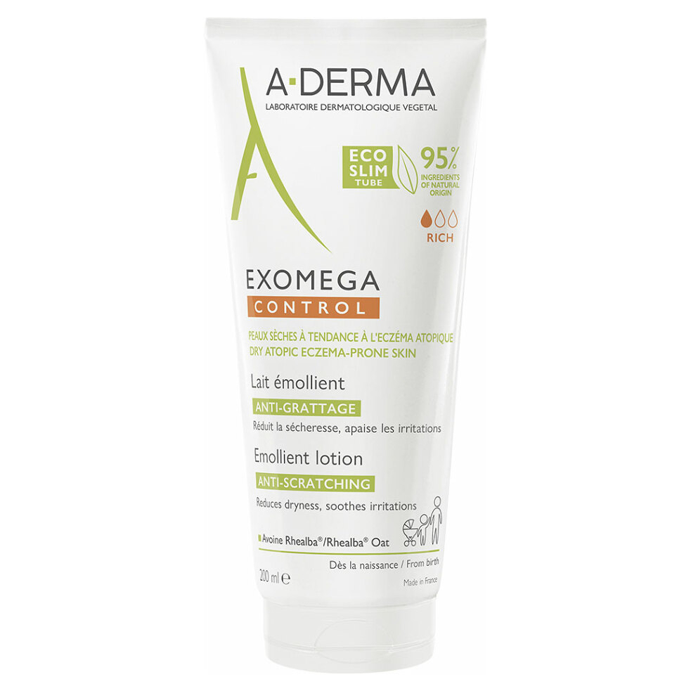 A-DERMA Exomega Control Emolienčné mlieko 200 ml kúpite na Mojalekaren.sk