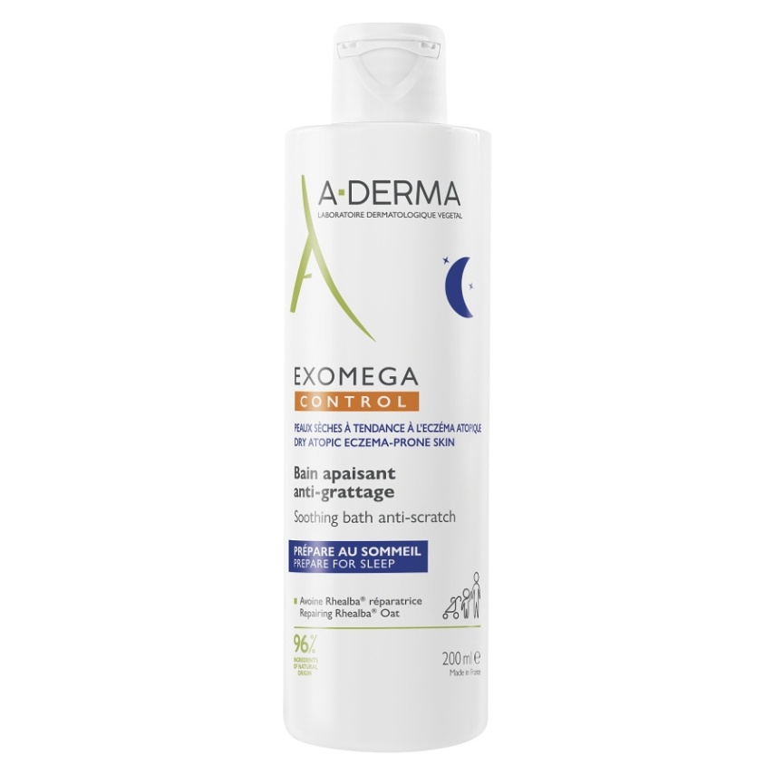A-DERMA EXOMEGA CONTROL upokojujúci kúpel 200ml kúpite na Mojalekaren.sk