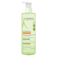 A-DERMA Exomega Control Zvláčňujúci mycí gel 2v1 500 ml