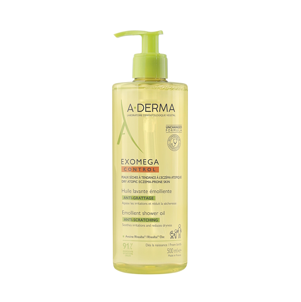 A-DERMA Exomega Control Zvláčňujúci sprchový olej 500 ml