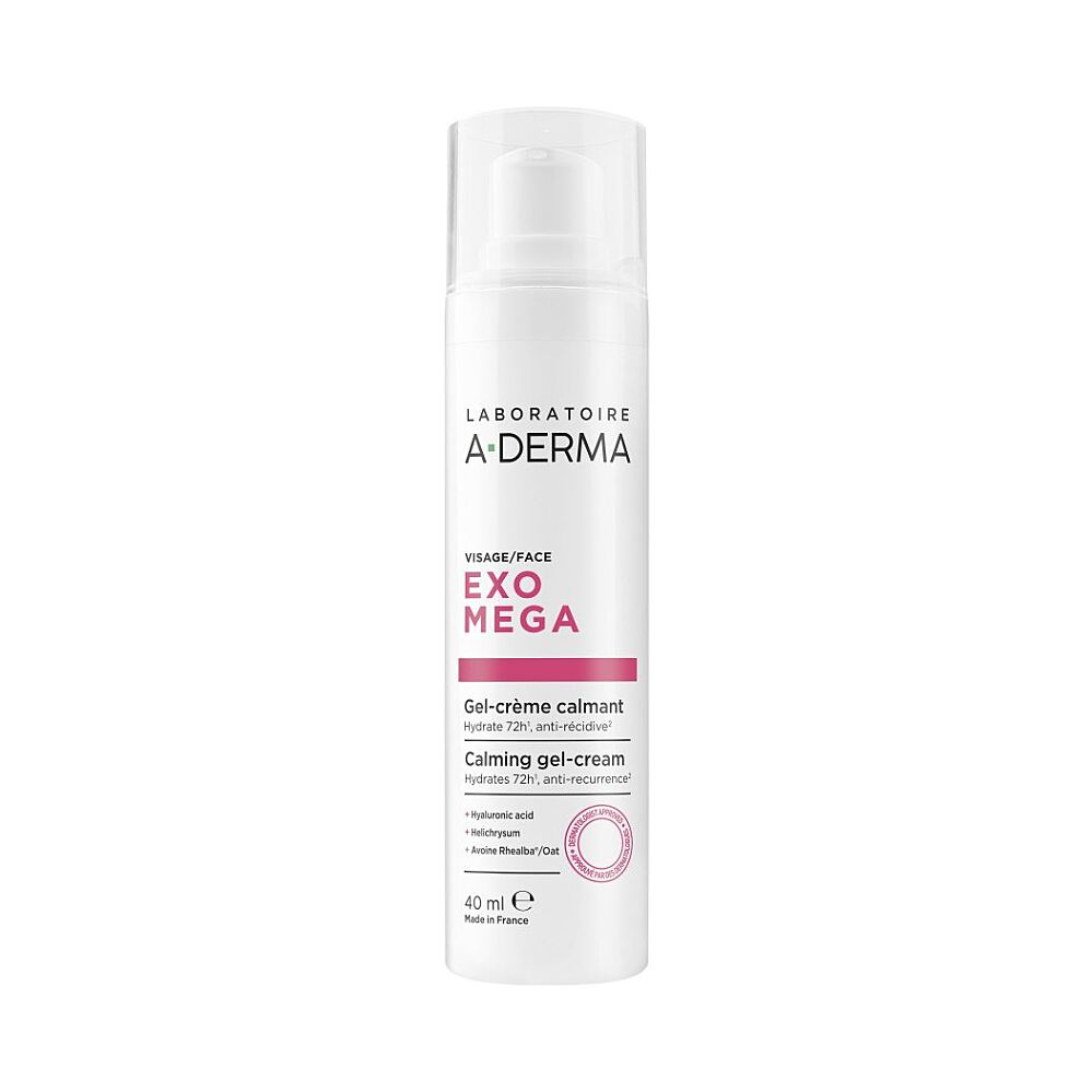 A-DERMA EXOMEGA Upokojujúci gel-krém na tvár 40ml kúpite na Mojalekaren.sk