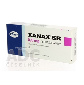 XANAX SR 0,5 mg tbl plg (blis.) 1x30 ks