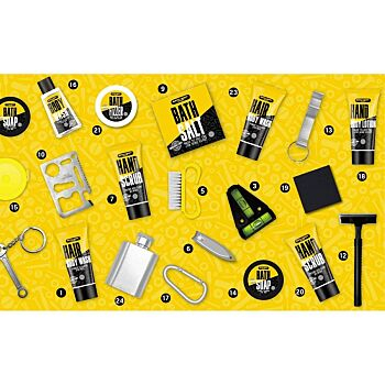 ACCENTRA Adventný kalendár Bath and Body Toolkit v krabici na náradie (Kozmetické balíčky)