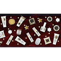 ACCENTRA Adventný kalendár Winter Magic Bordeaux 24 kusov