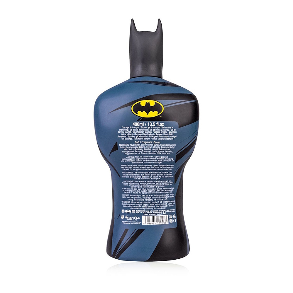 ACCENTRA Batman 2v1 šampón a sprchový gél mora 400 ml