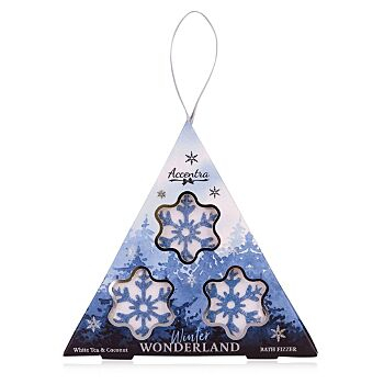 ACCENTRA Fizzer Winter Wonderland 3 x 25 g (Kozmetické balíčky) - Upokojujúci, Regeneračné, Čistiace