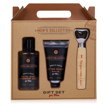 ACCENTRA Men´s Collection Kúpeľový set 3 kusy Darčekové balenie (Kozmetické balíčky) - Hydratačný