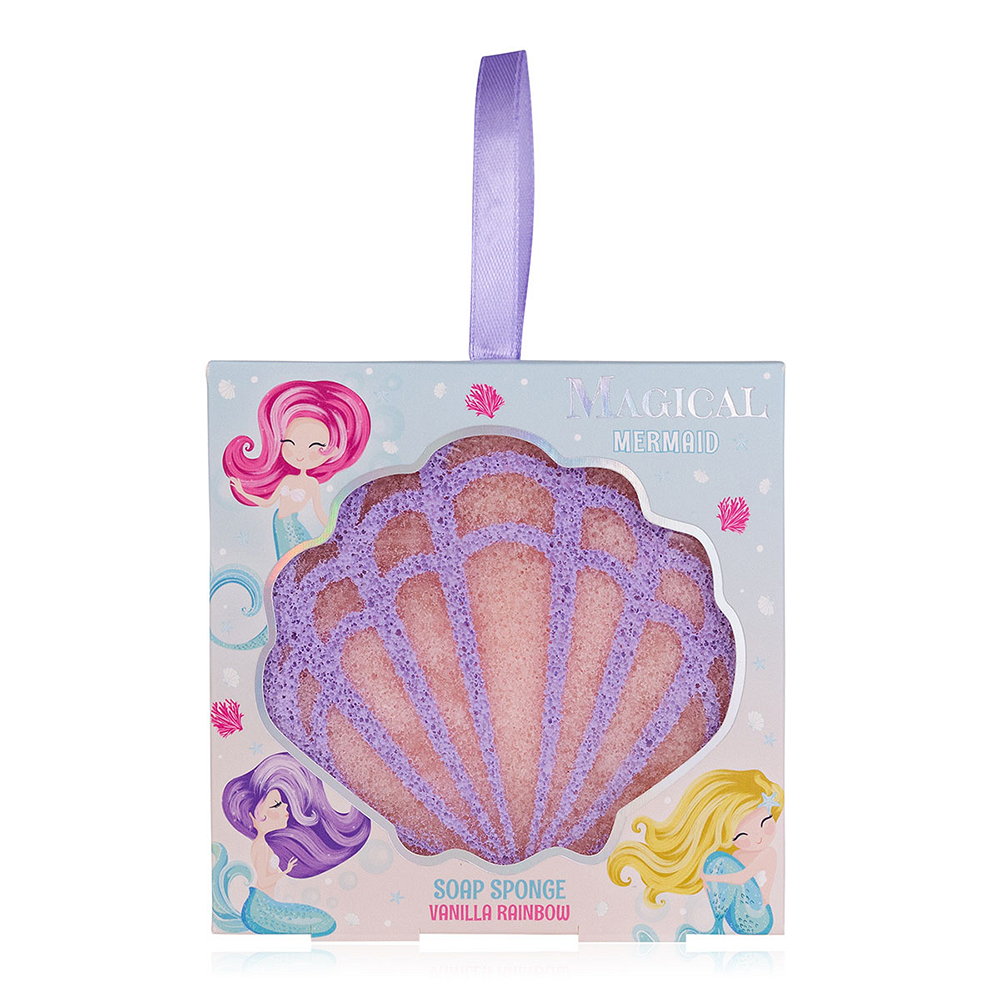 ACCENTRA Huba napustená mydlom na stuhe Magical mermaid 100 g