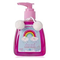 ACCENTRA Over the rainbow mydlo na ruky s pumpičkou a dekoráciou pom pom 270 ml