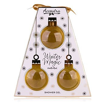 ACCENTRA Winter Magic 3 x 150 ml Sprchový gél Darčekové balenie (Kozmetické balíčky) - Čistiace