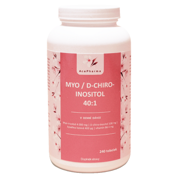 ACEPHARMA Myo / D-chiro-inositol 40:1 240 kapsúl (Kyselina listová) - Viaczložkové