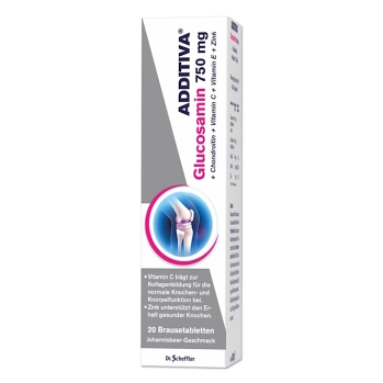 ADDITIVA Glukosamín 750 mg 20 šumivých tabliet (Doplnky stravy na kĺby)