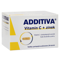 ADDITIVA Vitamín C + Zinok 80 kapsúl