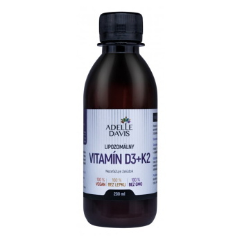 ADELLE DAVIS Lipozomálny vitamín D3+K2 200 ml