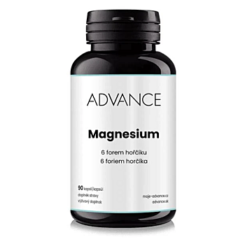ADVANCE Magnesium 6 foriem horčíka 90 kapsúl (Magnézium (Horčík))
