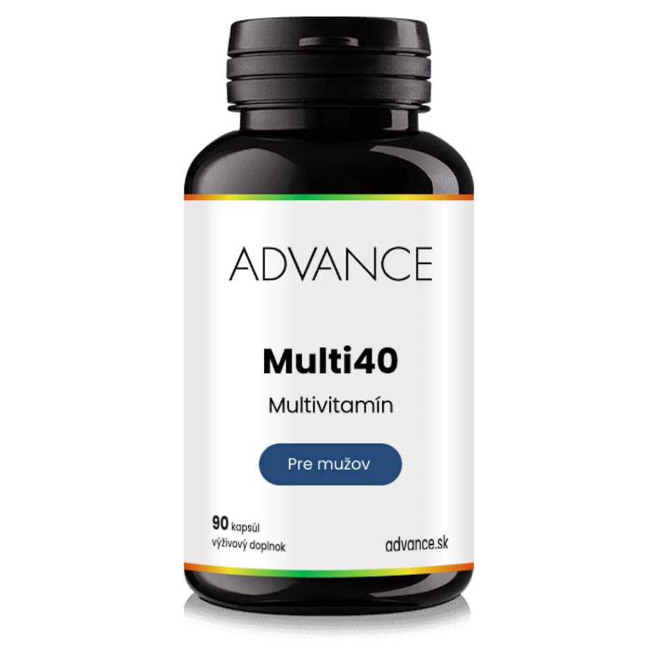 Advance Multi40 Pre mužov kapsuly s multivitamínovým komplexom 90 cps kúpite na Mojalekaren.sk
