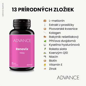 ADVANCE Renovix vlasy 60 kapsúl (Vitamíny na vlasy) - obrázok 3/4