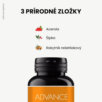 ADVANCE VitaCé 60 kapsúl (Vitamín C) - Viaczložkové - obrázok 3/4