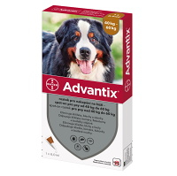 ADVANTIX Spot-on pre psov od 40 do 60 kg (1 pipeta) 1x6 ml