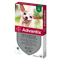 ADVANTIX Spot-on pre psov do 4 kg (1 pipeta) 1x0,4 ml