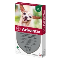 ADVANTIX Spot-on pre psov do 4 kg (4 pipety) 4x0,4 ml