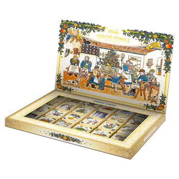 CARLA Adventný kalendár motív J. Lada neapolitánky 120 g (Čokolády) - Mliečne