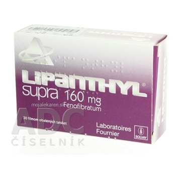 LIPANTHYL SUPRA 160 mg tbl flm 1x30 ks (Lieky na predpis)