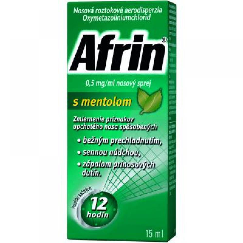 Obrázok AFRIN 0,5 mg/ml nosový sprej s mentolom 15 ml