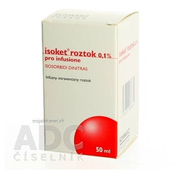 ISOKET ROZTOK 0,1 % PRO INFUSIONE sol inf 50 mg (liek.inj.skl.) 1x50 ml (Lieky na predpis)
