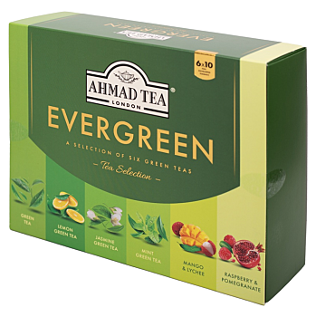 AHMAD TEA Evergreen tea collection zelené čaje 60 sáčkov (Čajové sady)