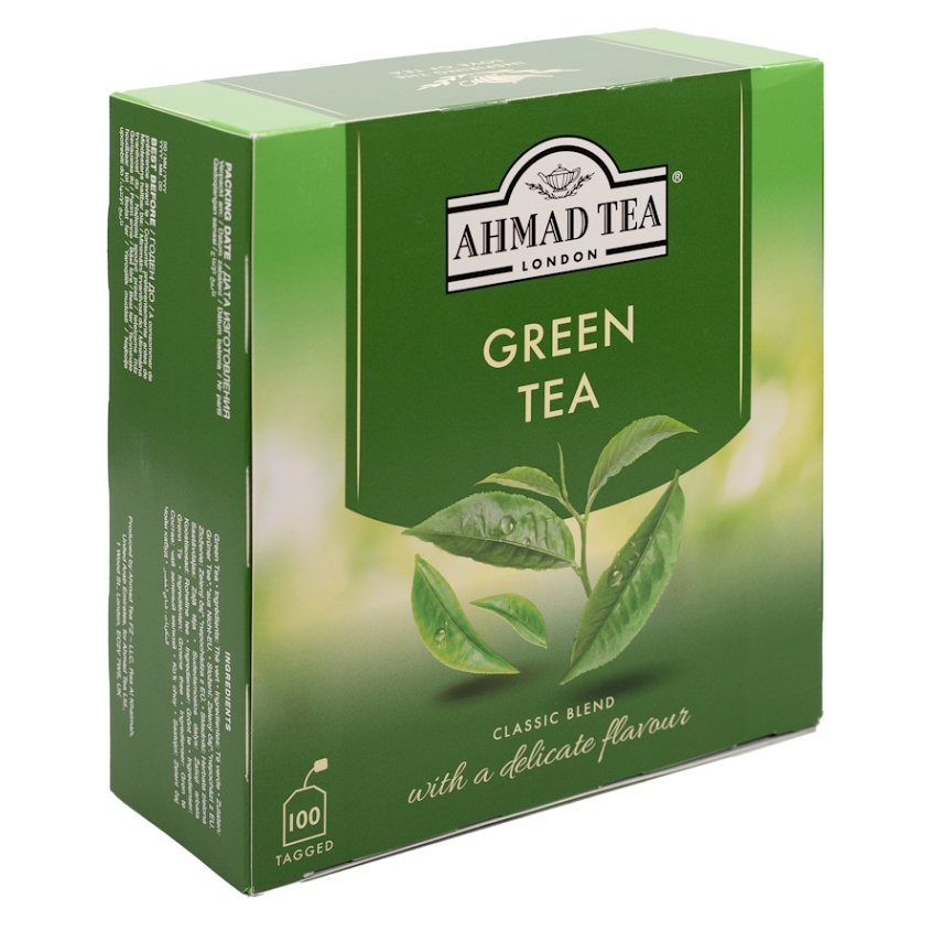 AHMAD TEA Green Tea 100x 2 g