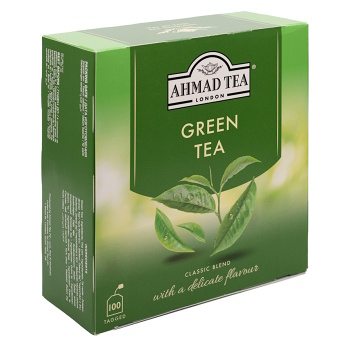 AHMAD TEA Green Tea 100x 2 g (Zelené čaje) - Jednodruhové, Zelené