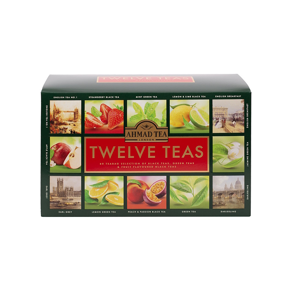 AHMAD TEA Twelve teas čiernej a zelenej čaje 60 sáčkov