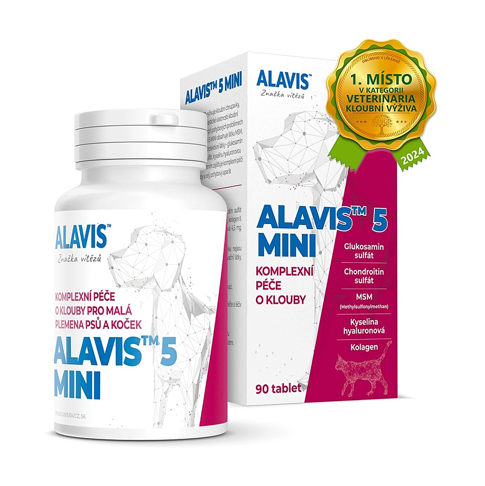 ALAVIS 5 MINI pre psy a mačky 90 tabliet