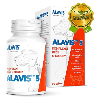 ALAVIS 5 pre psy a mačky 90 tabliet (Veterinárne výživové doplnky na kĺby) - Vyživujúce