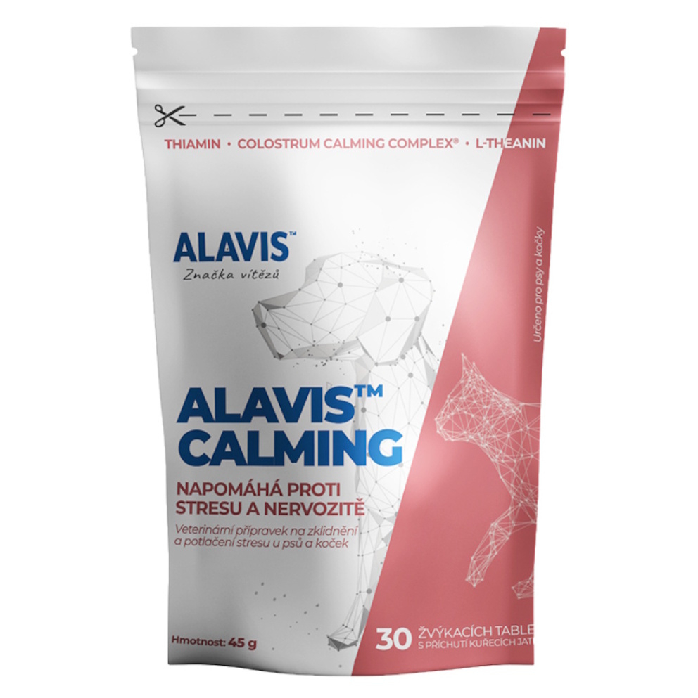ALAVIS CALMING mäkké tablety pre psy a mačky 30 tabliet