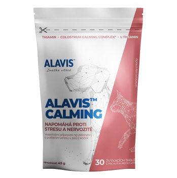 ALAVIS Calming pre psov a mačky 30 tabliet (Veterinárne výživové doplnky na nervovú sústavu)