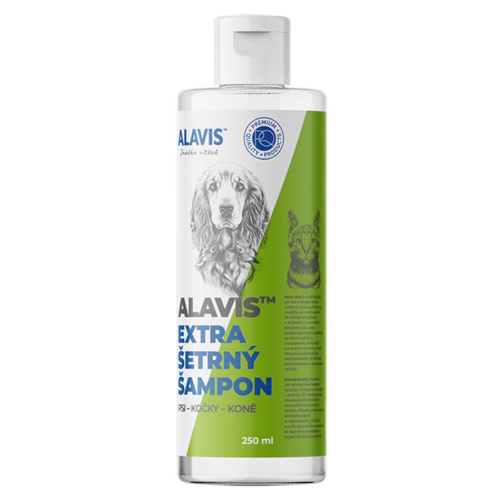 ALAVIS Extra Šetrný šampón pre psov, mačky a kone 250 ml