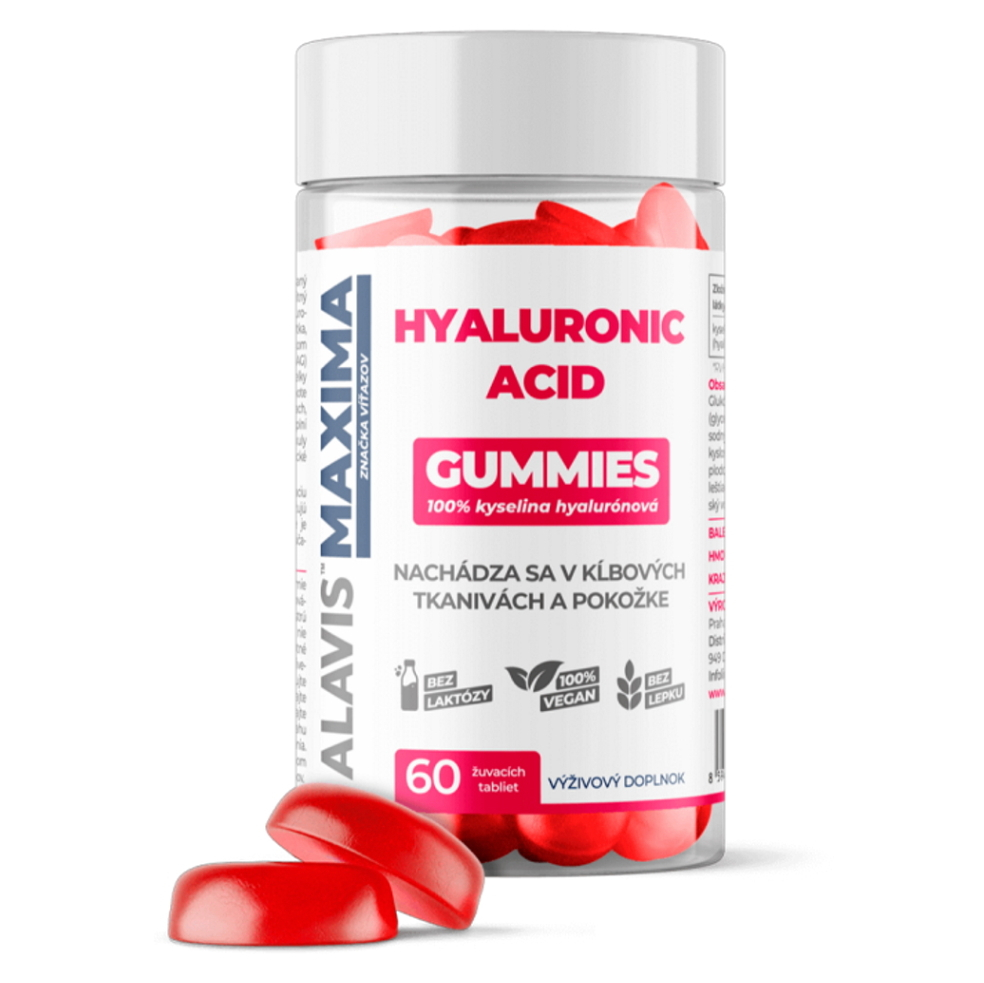 ALAVIS Maxima hyaluronic acid gummies 60 žuvacích tabliet kúpite na Mojalekaren.sk