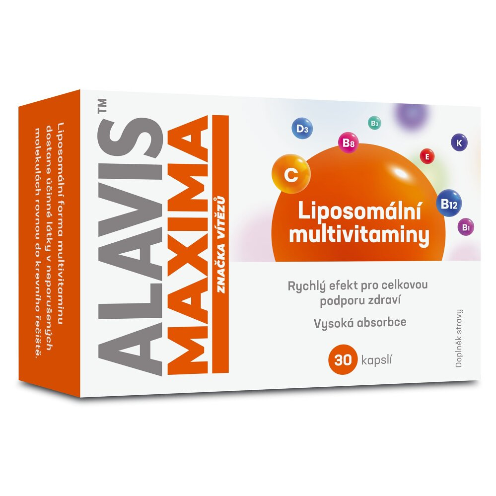 Alavis Maxima Lipozómové multivitamíny kapsuly pre správne fungovanie organizmu 30 cps