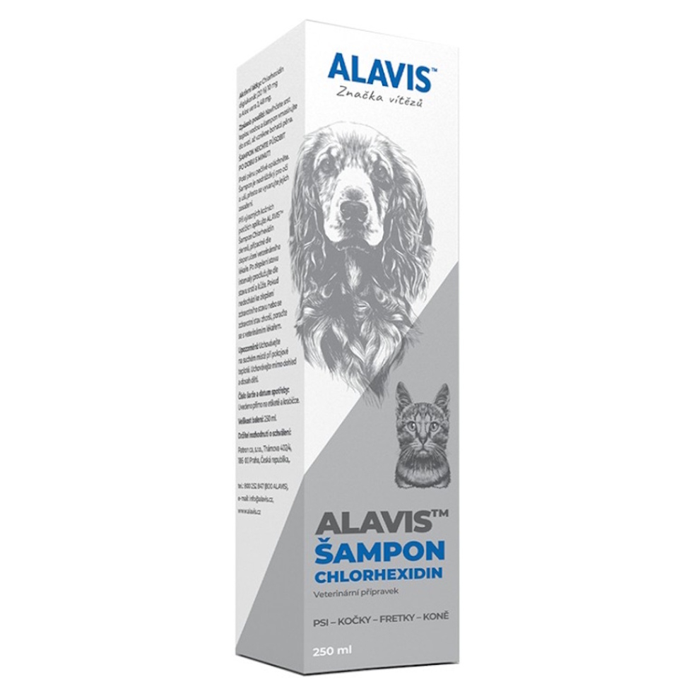 ALAVIS Šampón Chlórhexidín pre psov a mačky 250 ml kúpite na Mojalekaren.sk