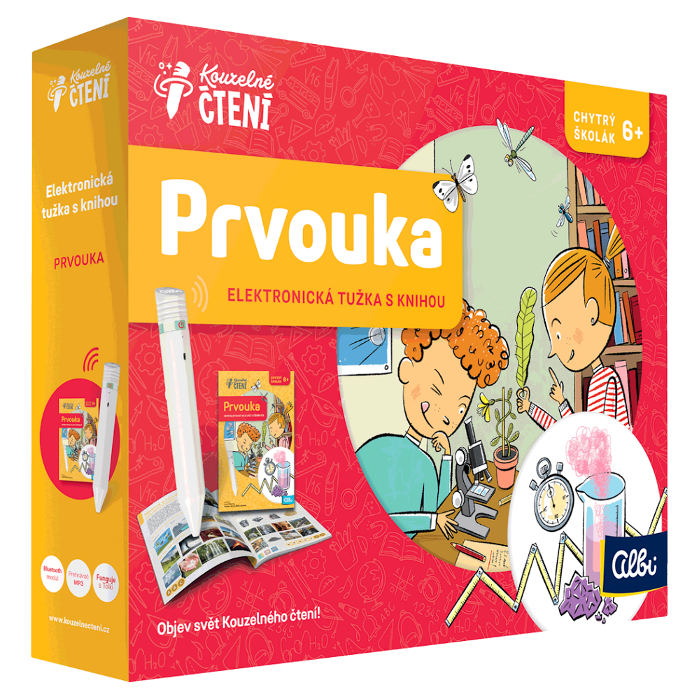 ALBI Kúzlené čítanie set s ceruzkou 2.0 + kniha Prvouka