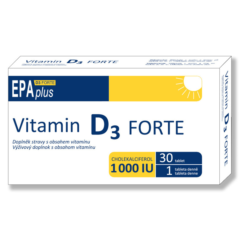 Vitamín D3 forte 1000 IU EPA plus 30 tablet