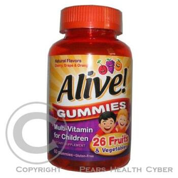 Alive Gummies Children Multi-vitamín želatínový, pre deti 60ks