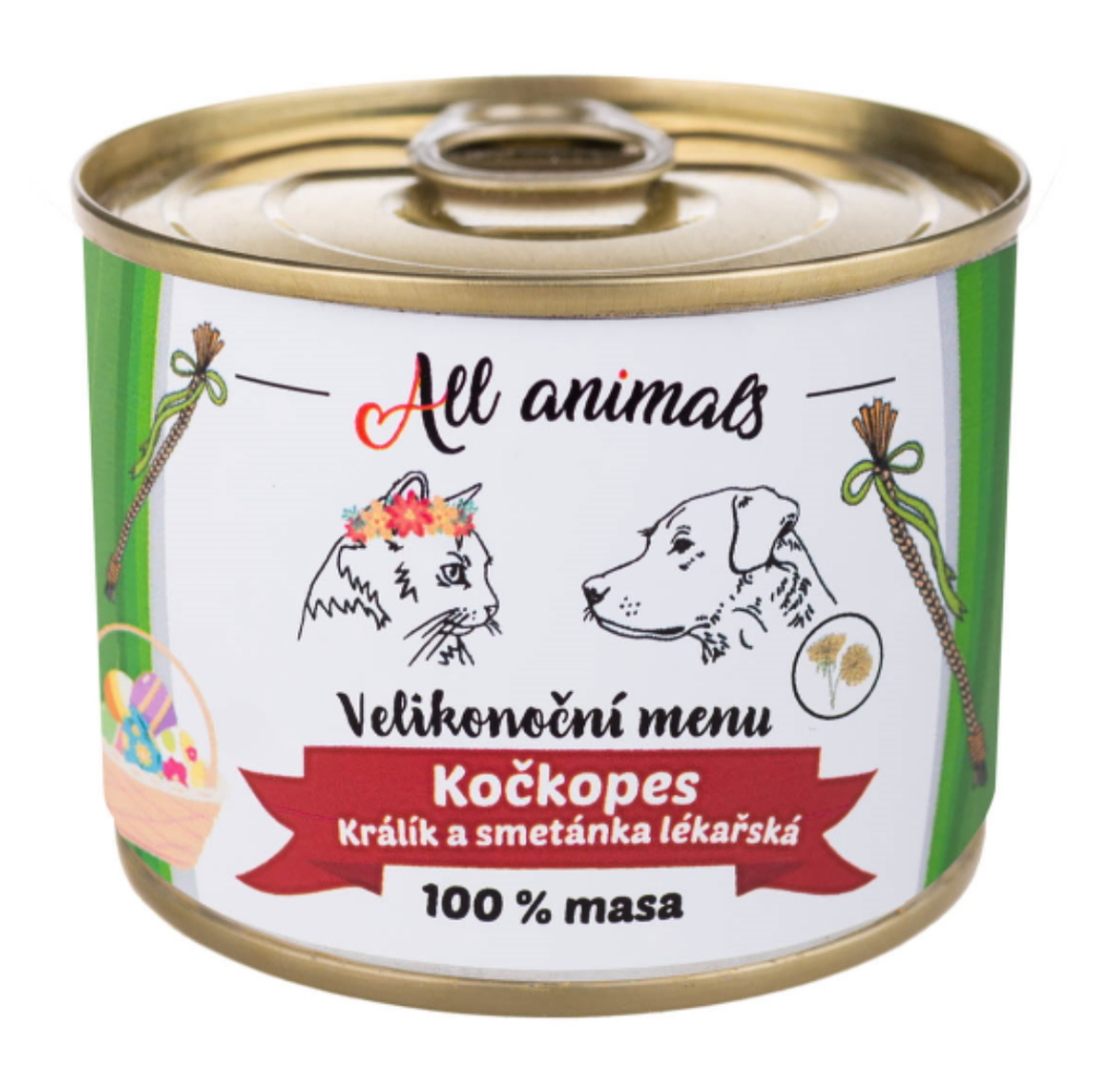 E-shop ALL ANIMALS Kočkopes konzerva Veľkonočné menu 200 g
