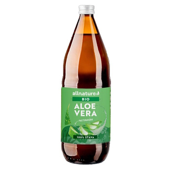ALLNATURE Aloe Vera 100% šťava 1000 ml BIO (Detoxikácia celého tela) - BIO