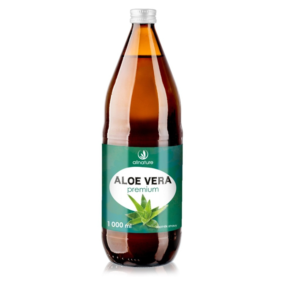 Allnature Aloe vera Premium 100 % šťava 1000 ml kúpite na Mojalekaren.sk